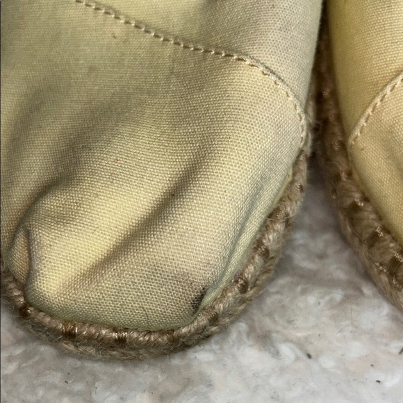 TOMS Light Yellow Espadrille Shoes - Picture 5 of 13